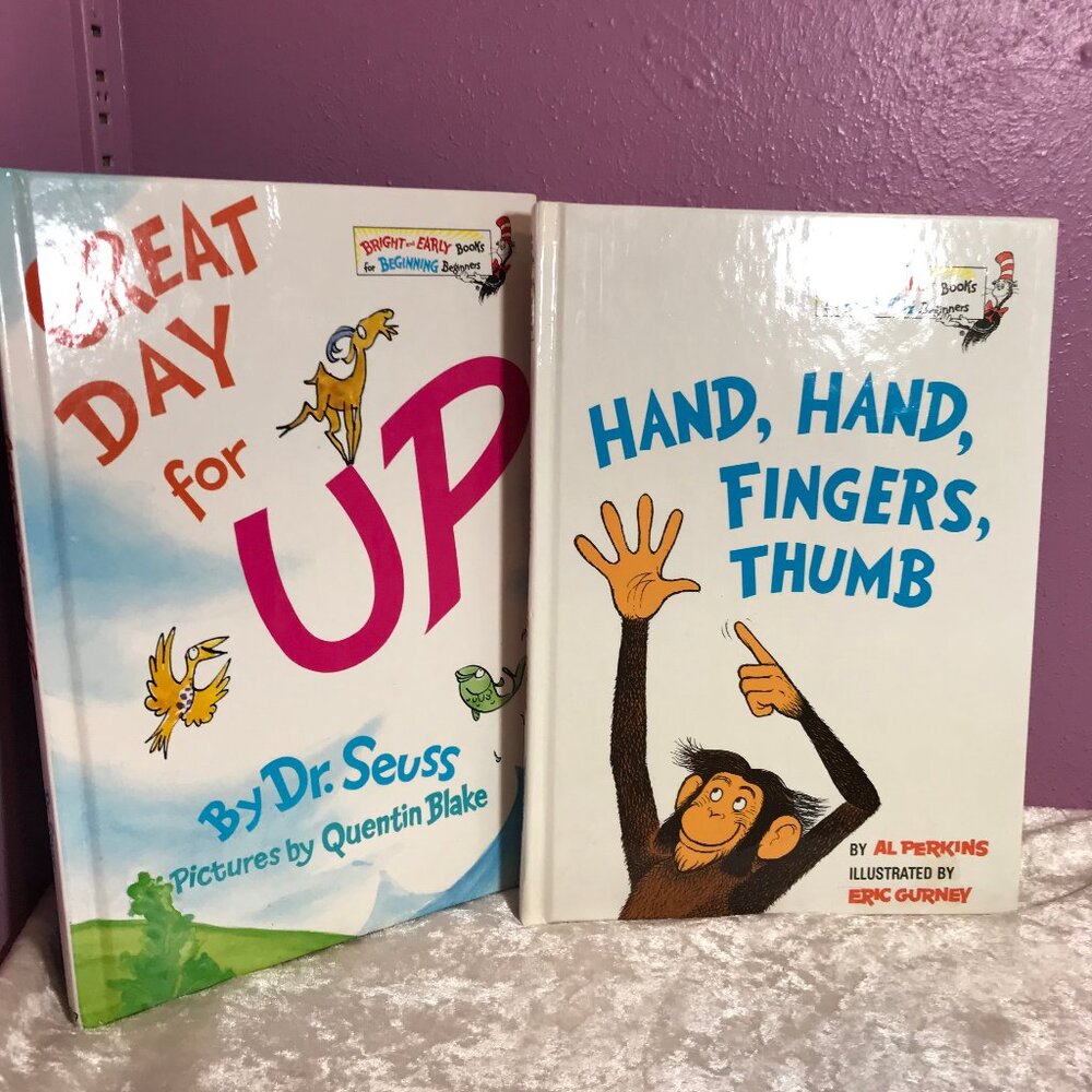 Children's Book Set Great Day for Up Hand, Fingers, Thumb Dr. Seuss & Al Perkins - Picture 2 of 8